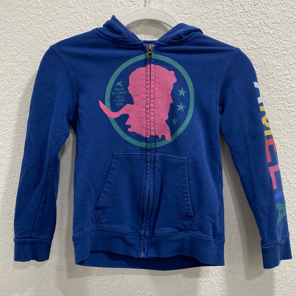 Peek Kids Amelia Earhart size medium 6/7 full zip hoodie